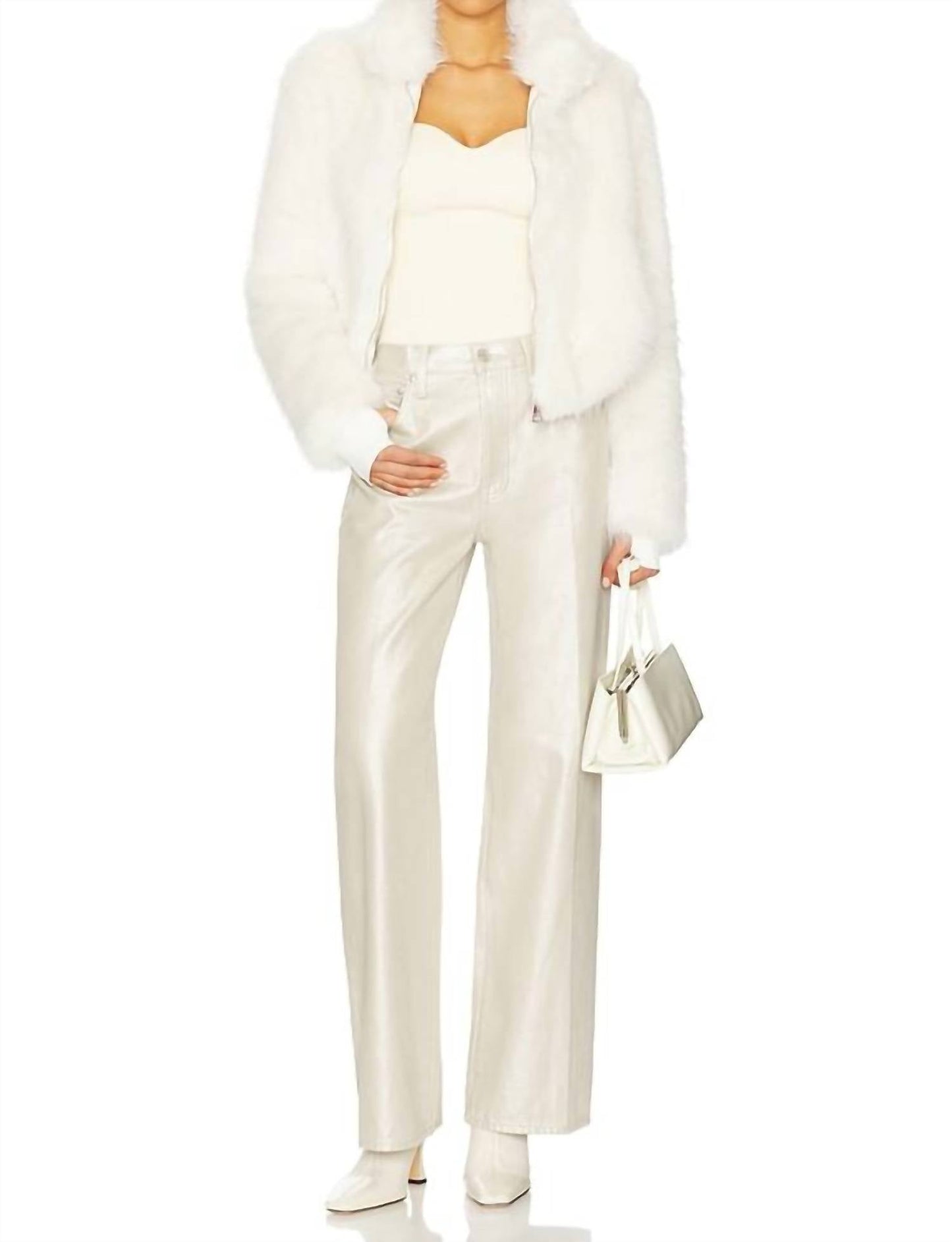 Pistola - Tate High Rise Bowed Wide Leg Jeans
