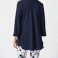 Joseph Ribkoff - Woven Cowl Neck Flared Top
