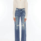 Kancan - Ultra High Rise Distressed 90s Wide Leg Jeans