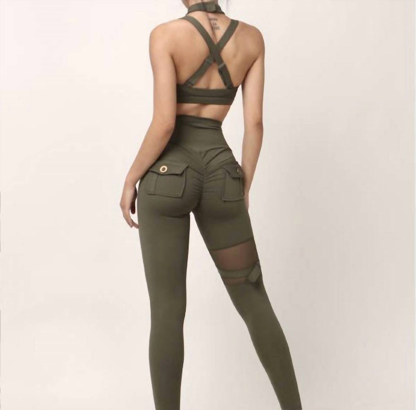 Rockstar Peach - Sgt Mesh Leggings