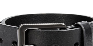Perry Ellis Men's Perforated Leather Belt Black Size 36
