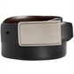 Perry Ellis Men's Rachel Plaque Belt Black