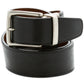 Perry Ellis Men's Casual Reversible Belt Black Size Small