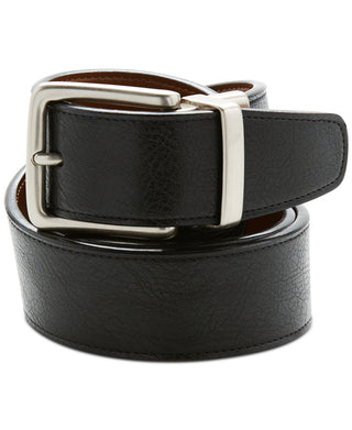 Perry Ellis Men's Casual Reversible Belt Black Size Small