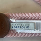 Perry Ellis Portfolio Men's Webbed Leather Trim Belt Pink Size Regular