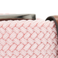Perry Ellis Portfolio Men's Webbed Leather Trim Belt Pink Size Regular