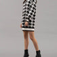 Blu Pepper - Mockneck Houndstooth Sweater Dress
