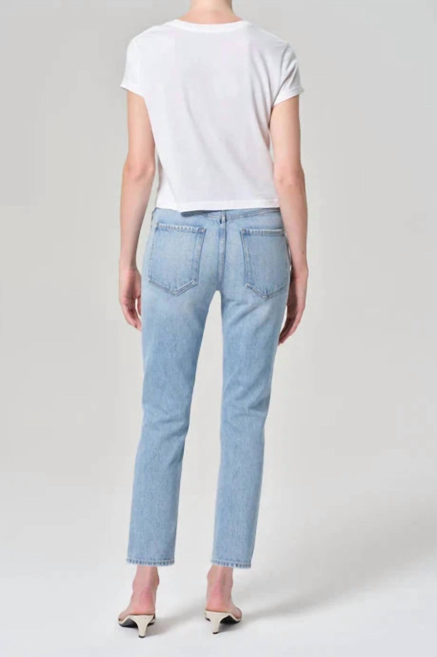 Agolde - Riley High Rise Straight Crop Jeans