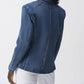 Joseph Ribkoff - Stretch Denim Double-breasted Blazer
