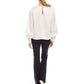 Fifteen Twenty - Blouson Satin Long Sleeves Top