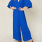 Double Take - Chic Surplice Wide Leg Jumpsuit