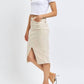 Judy Blue - High Waist Front Slit Denim Skirt