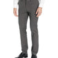 Kenneth Cole Reaction Men's Stretch Micro Check Houndstooth Skinny Fit Flat Front Dress Pants Gray Size 34X32