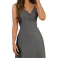 Sorella Vita - Simple V-Neckline Bridesmaid Dress with Floor-Length Skirt