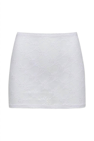 Montce - Bows Lace Micro Skirt
