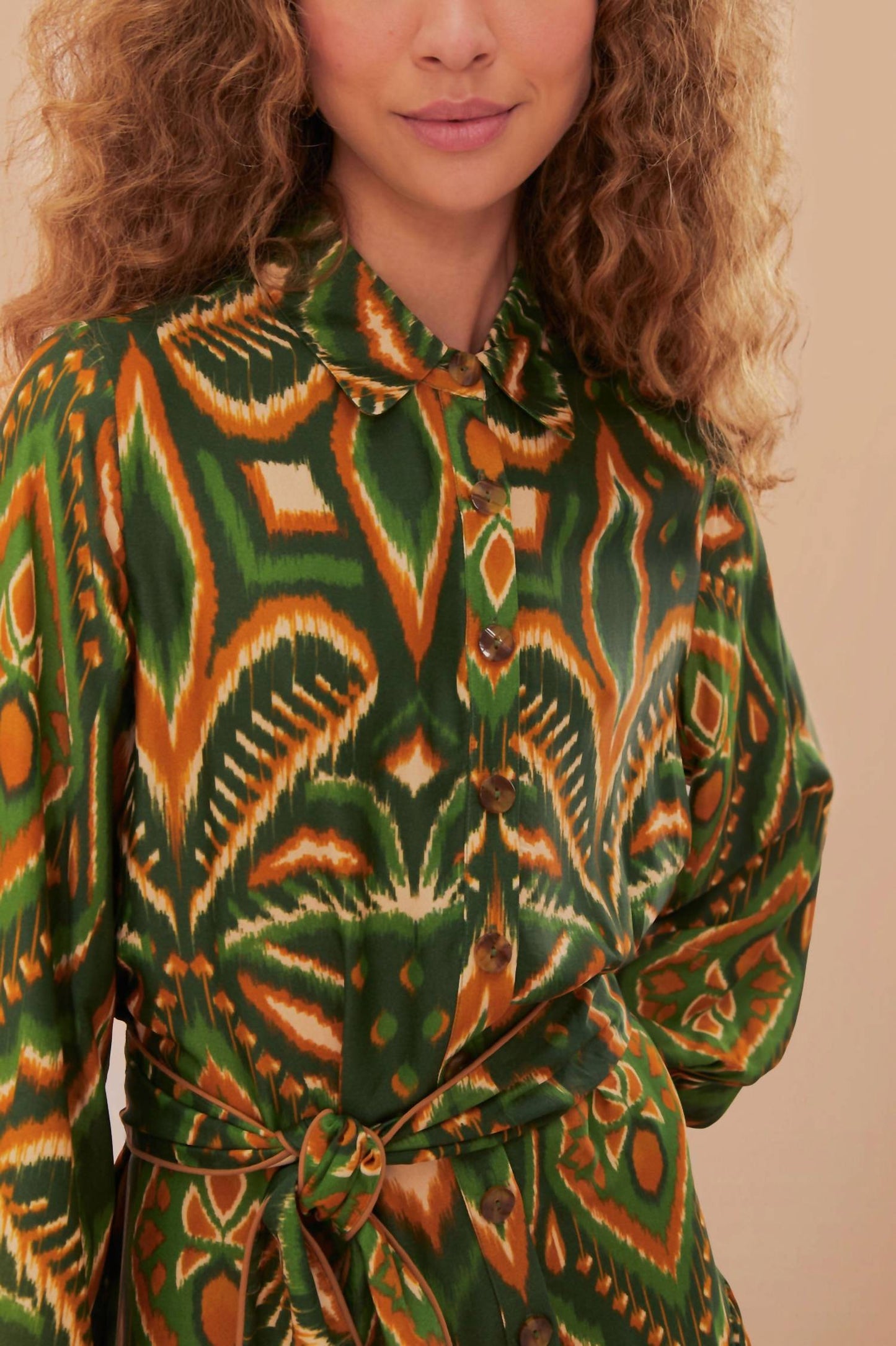 Farm Rio - Pineapple Ikat Mini Dress