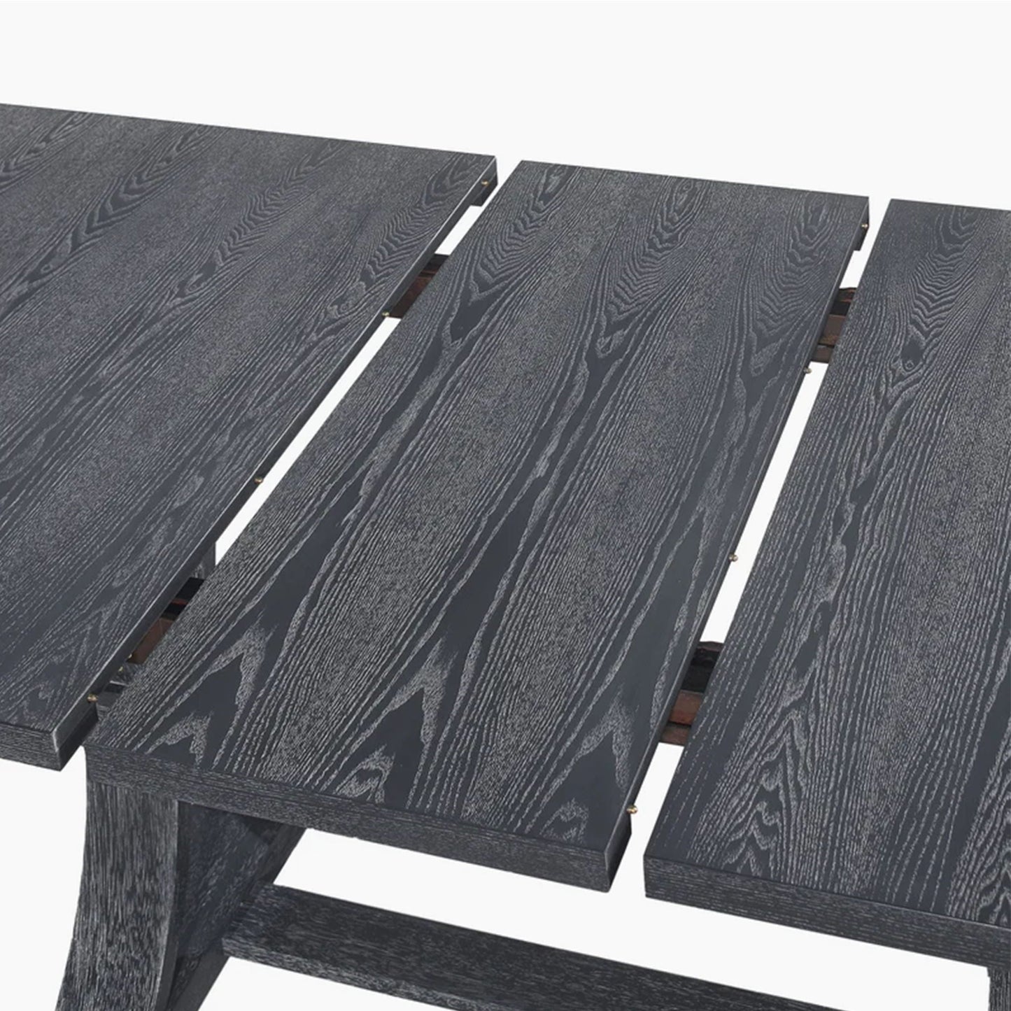 Devingo Extendable Dining Table Rustic Style - Gray
