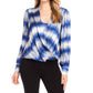 Karen Kane - Satin Drape Front Top