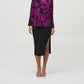 Joseph Ribkoff - Abstract Print Flared Slit Sleeve Top
