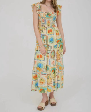 Blu Pepper - Patchwork Fruits Dress