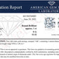 AGS Certified 14K White Gold 1.0 cttw 4-Prong Set Brilliant Round-Cut Solitaire Diamond Push Back Stud Earrings (F-G Color, I1-I2 Clarity)
