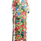 Johnny Was - DANA SWIM COVER-UP SIDE SLIT PULLOVER KAFTAN MAXI DRESS