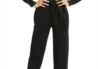 Good American Women's Black Long Sleeve Jumpsuit Size 4