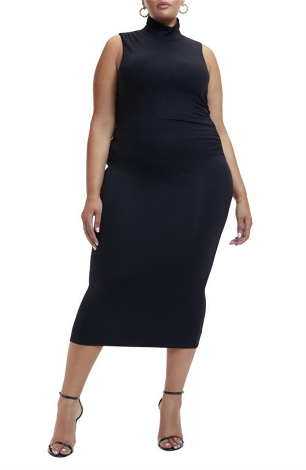 good-american-sleeveless-turtleneck-bodycon-midi-dress-in-black