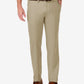 Haggar Men's Cool 18 Pro Stretch Straight Fit Flat Front Dress Pants Beige Size 34X29