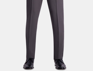 Haggar Men's Premium Comfort Slim Fit Performance Stretch Flat Front Dress Pants Gray Size 34X30