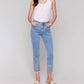Charlie B - Embroidered Hem Jeans