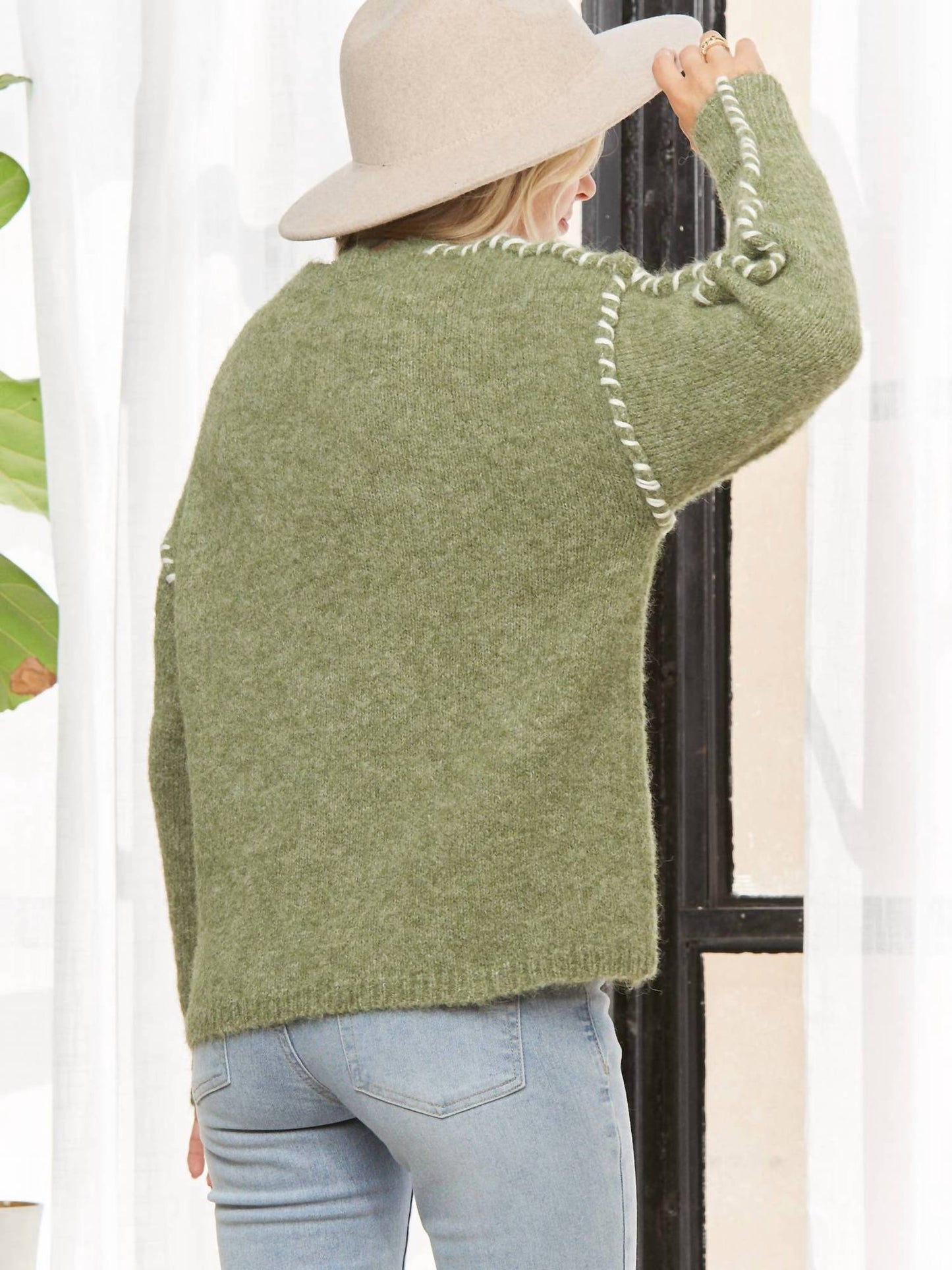 Adora - Stitch Detail Knit Sweater