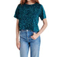 Steve Madden - Cressa Sequin Short Sleeve Top