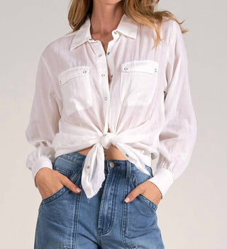 Elan - COLLARED BUTTON UP SHIRT