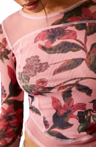 Free People - Bettys Garden Flrl Mesh Top