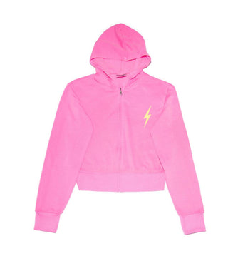 Firehouse - Girl's Palisades Neon Yellow Bolt Zip Hoodie