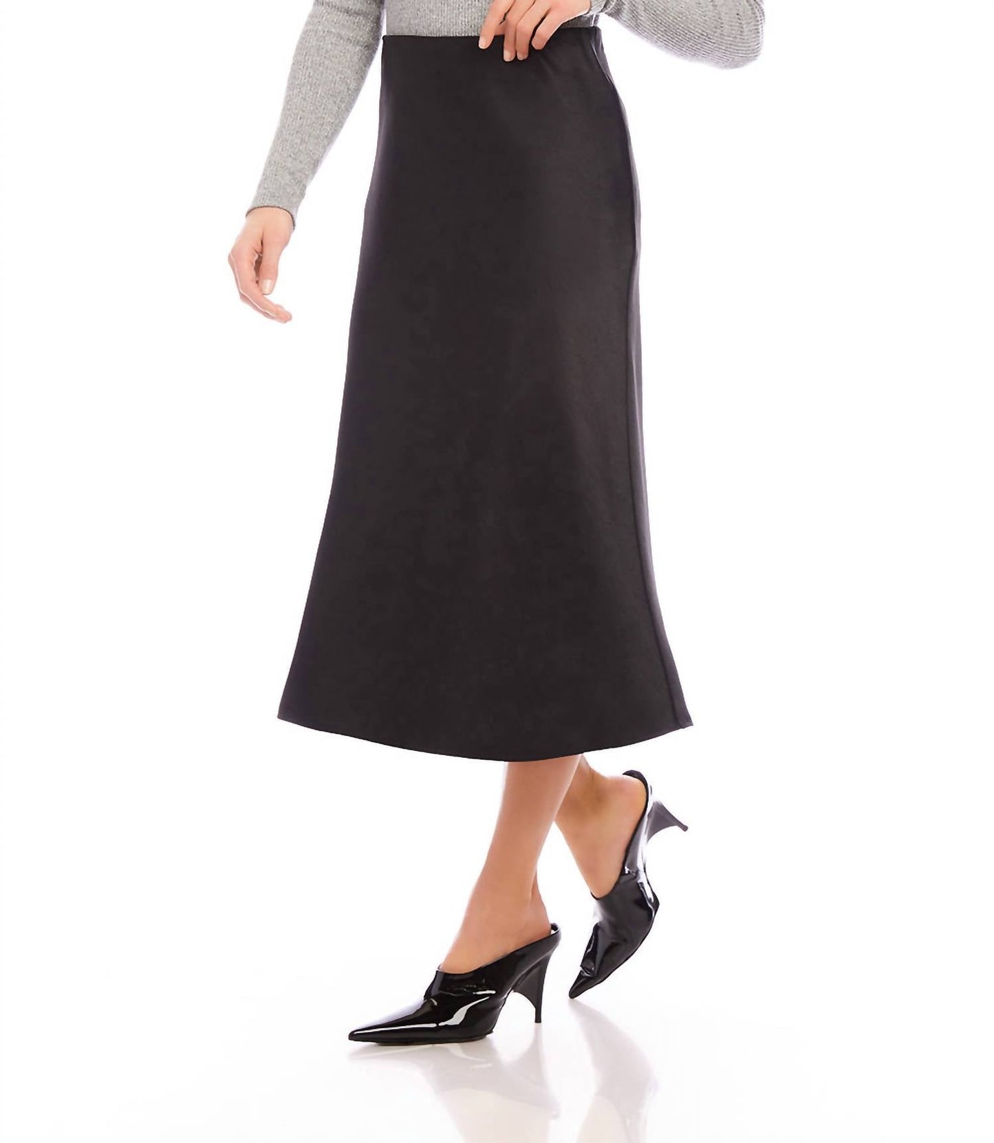 Karen Kane - Satin Bias Cut Midi Skirt