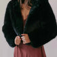 Free People - Louder Please Hooded Faux Fur Jacket