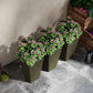 Outsunny 28" Tall Outdoor Planters, Set of 3