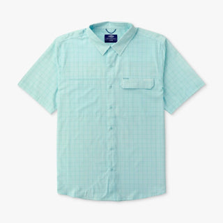 Aftco - Air-o Mesh Printed Short Sleeve Button Down Shirt