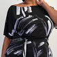 The Curve La - Plus Size Knit Off The Shoulder Wide Leg Jumpsuit