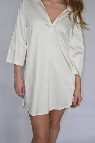 Elan - Timeless Elegance 3/4 Sleeve Shirt Dress