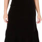 Black Tape - Women's Velvet Strappy Midi Dress
