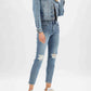 Judy Blue - High Waist Rhinestone Embellished Slim Denim Jeans