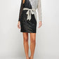See And Be Seen - Sequin Color Blocked Long Sleeve Dress With Sash