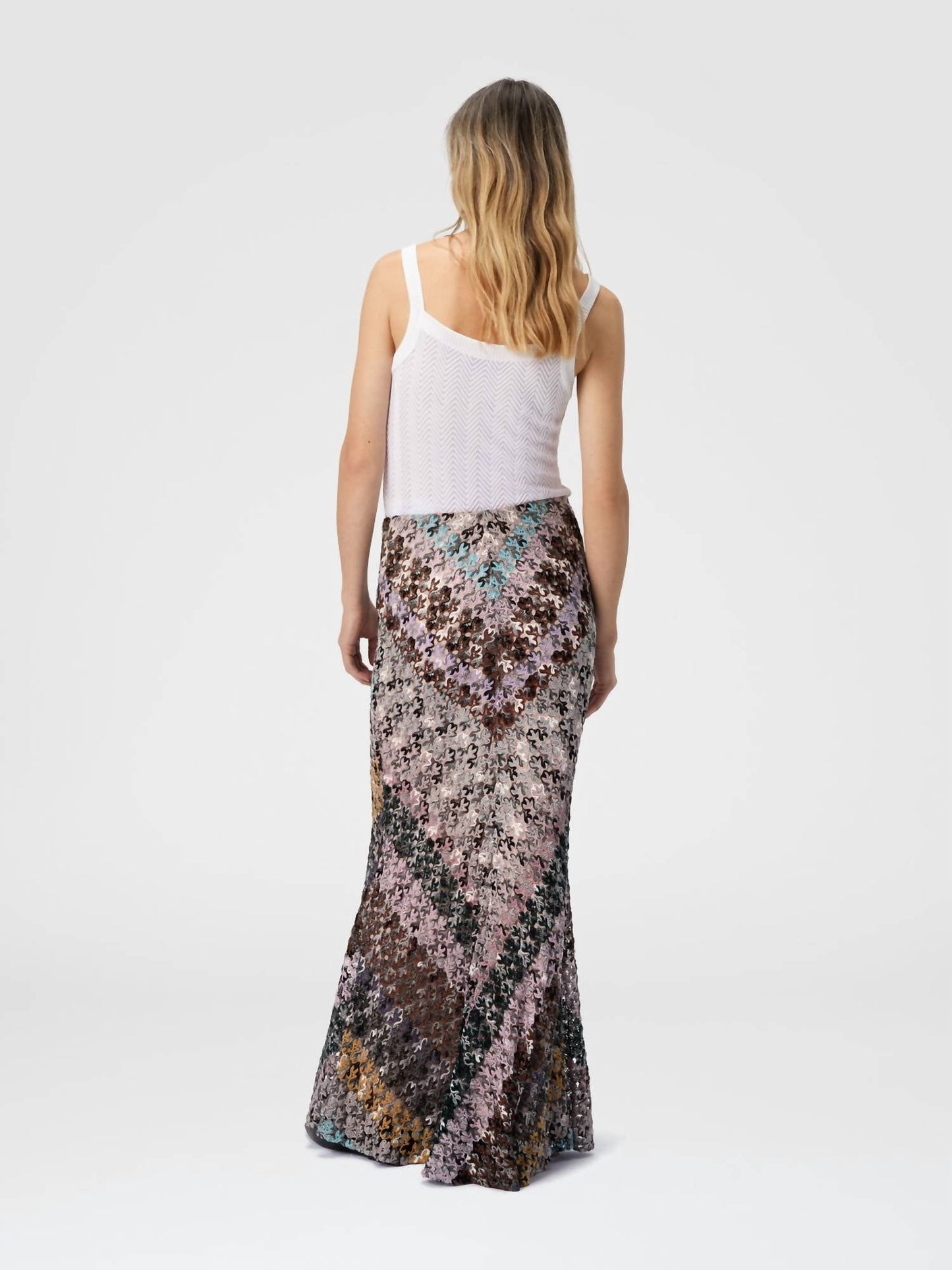 Missoni - Flared Long Skirt In Lace