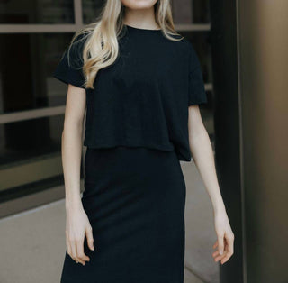 Z Supply - Sway Textured Cropped Short Sleeve Tee