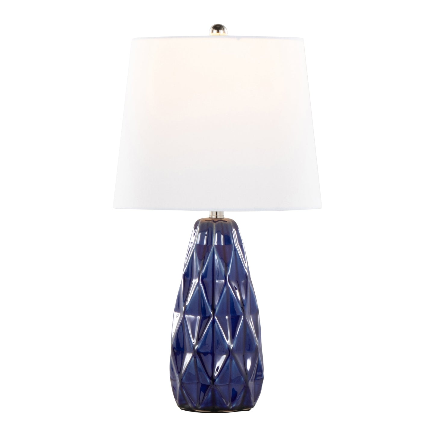 Hex 20' Contemporary Ceramic Accent Lamp Set of 2