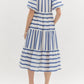 Entro - Striped Midi Dress