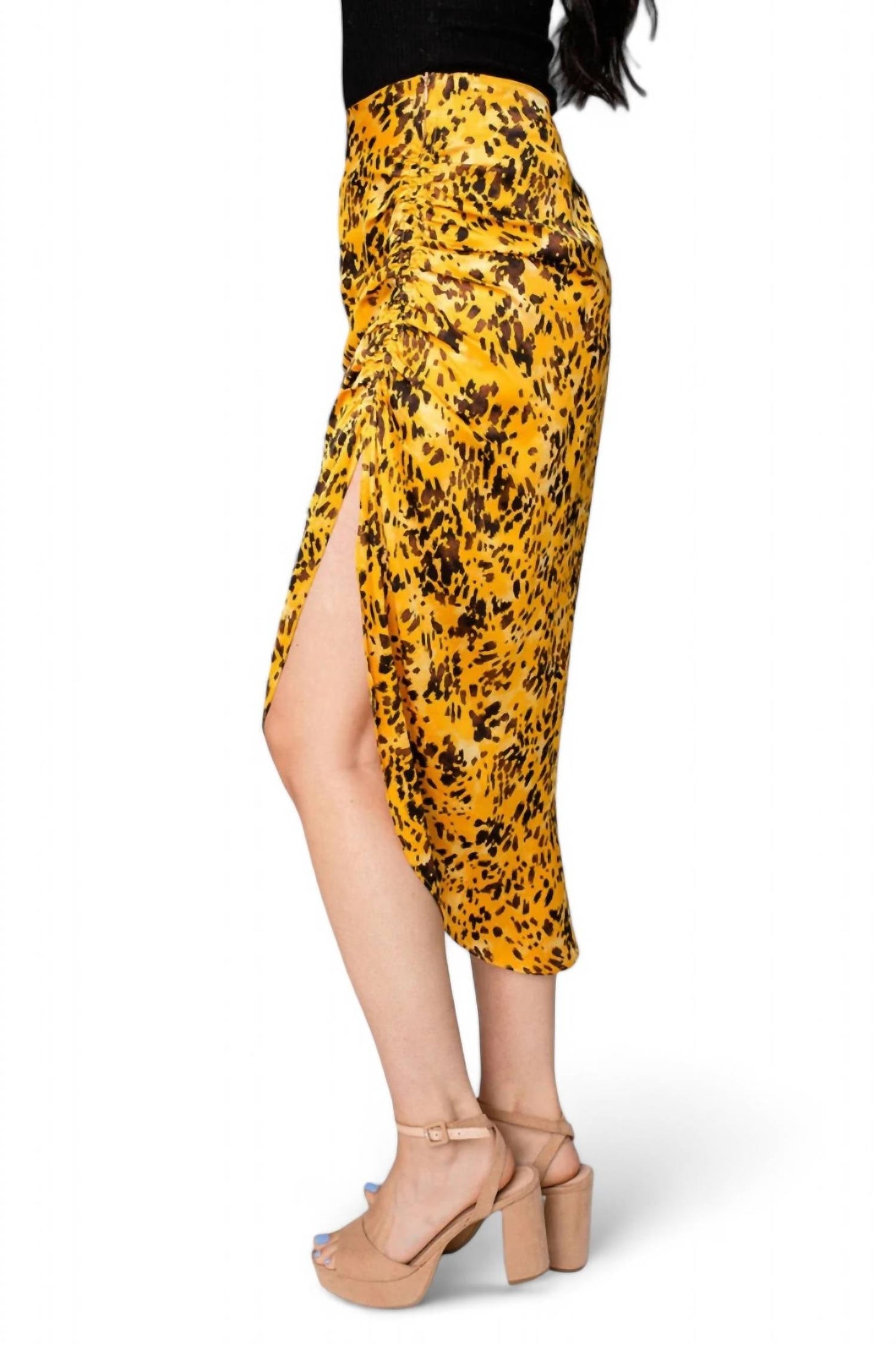 Buddylove - Marie Zip Fron Midi Skirt